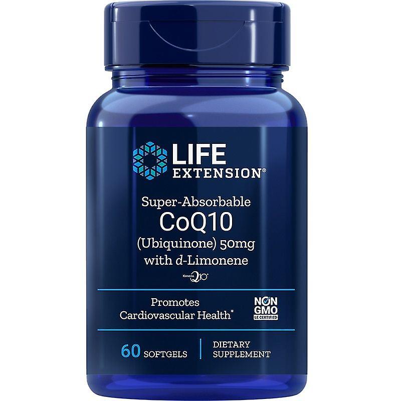 Super-Absorbable CoQ10 50 mg cu d-Limonene (60 capsule ), LifeExtension Efarmacie.ro imagine 2022